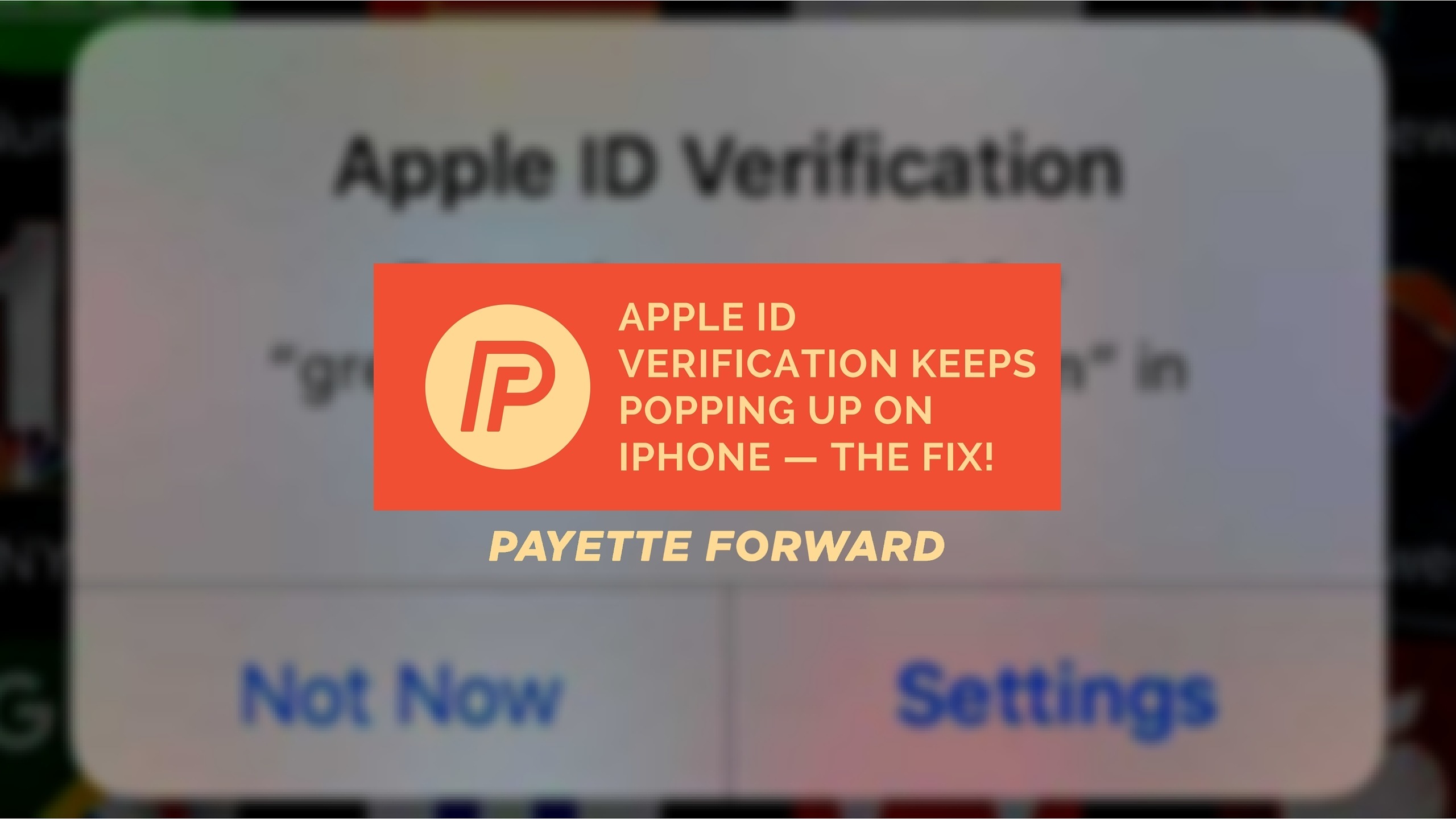 Apple ID Verification Keeps Popping Up On iPhone The Fix!