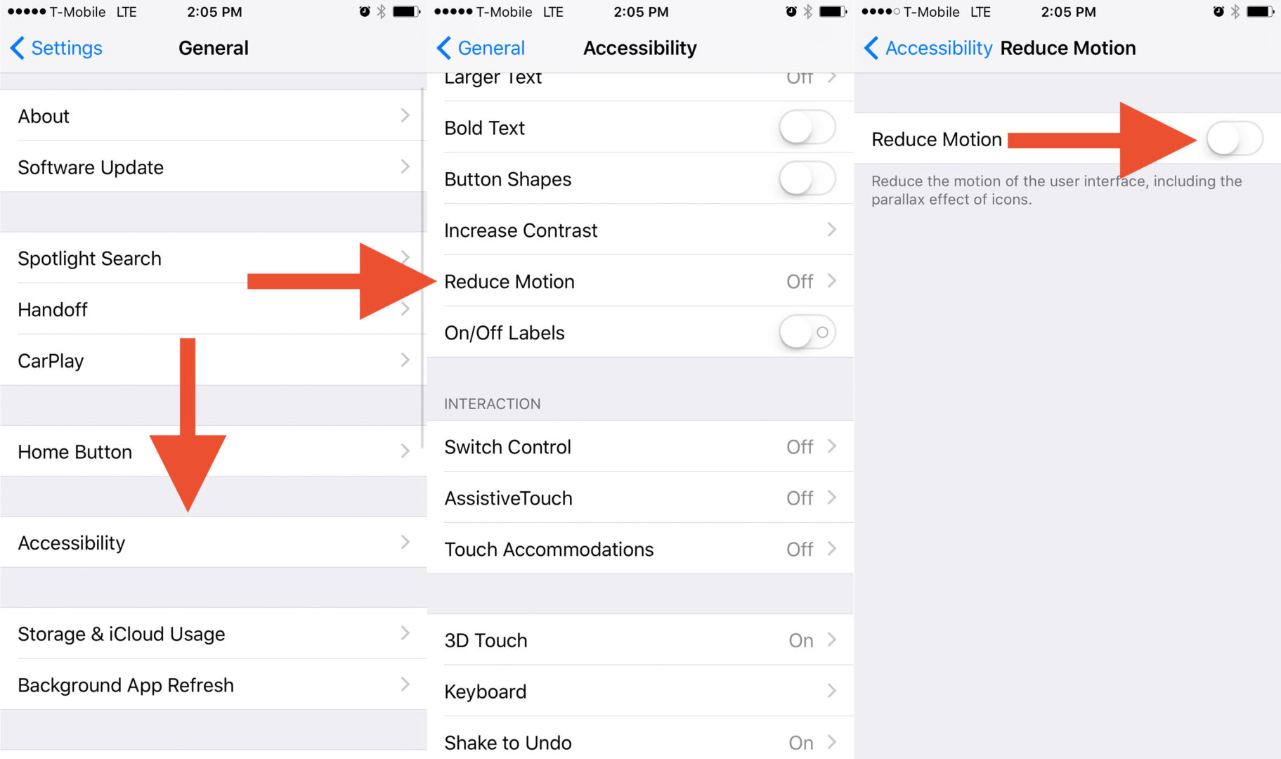 Disabling Reduce Motion to fix iMessage effects.