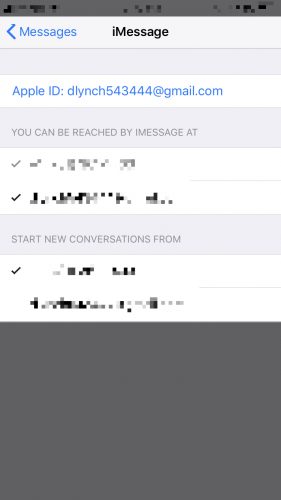 send & receive messages settings