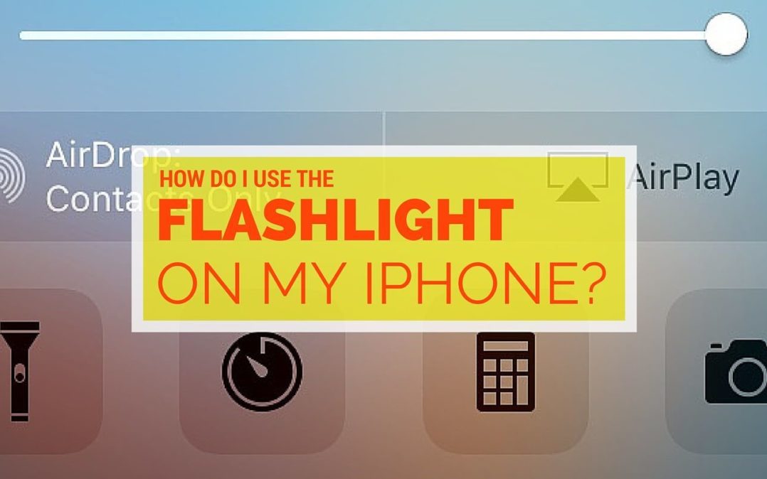how do i use the flashlight on my iphone 15