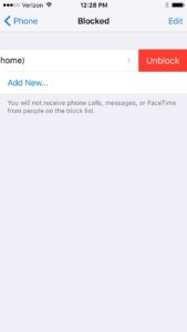 Unblock Caller On iPhone