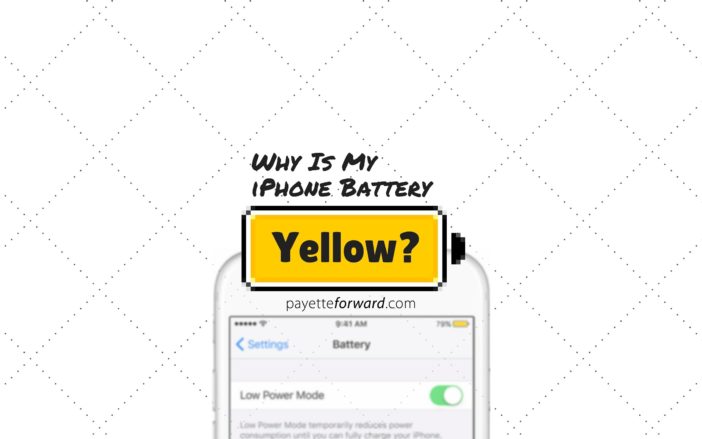 ¿Por qué la batería de mi iPhone es amarilla?