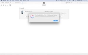 Repair iPhone in iTunes