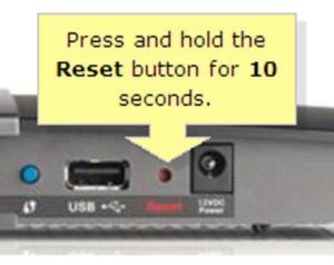 Reset Wi-Fi Router