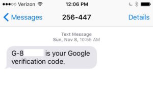 Google Verification Text