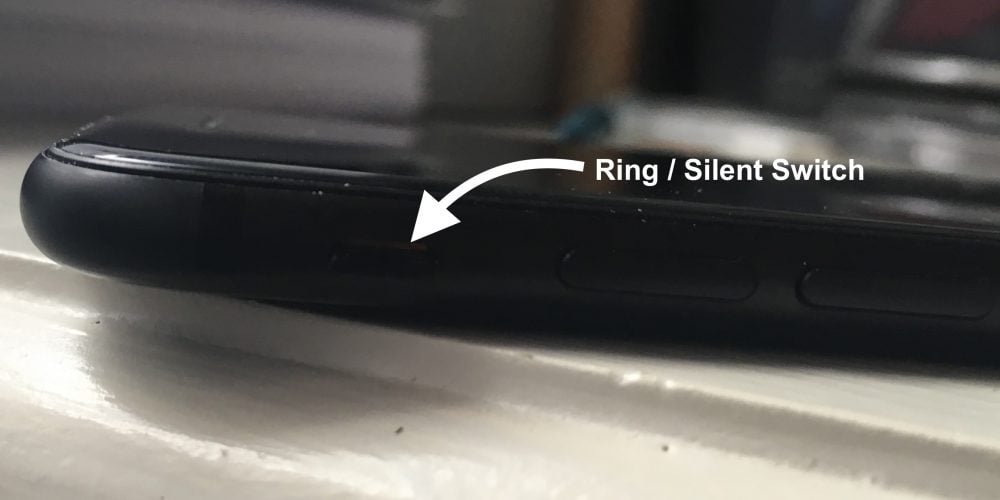 ring silent switch on iphone 7