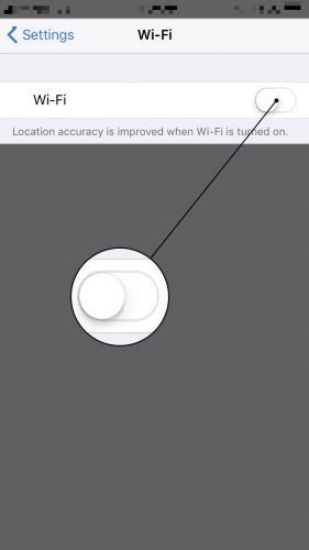 apaga el wifi en tu iphone