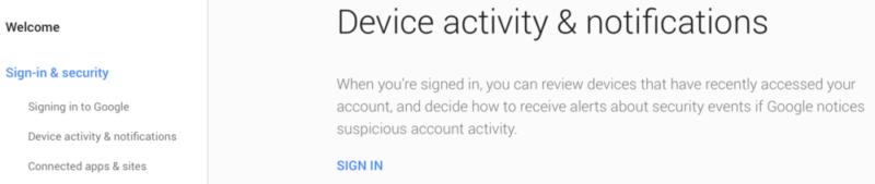 Device Activity And Notifications