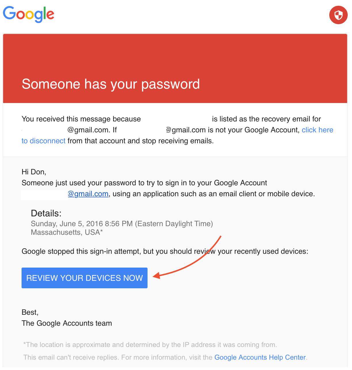 gmail reset password not working