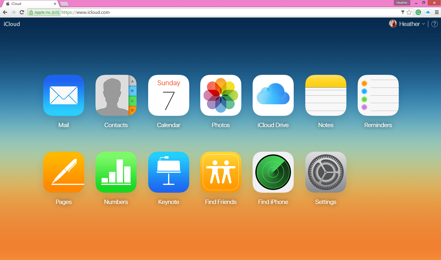 iCloud.com Screenshot