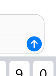The iOS send button. 