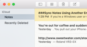 Viewing notes on your Mac. 