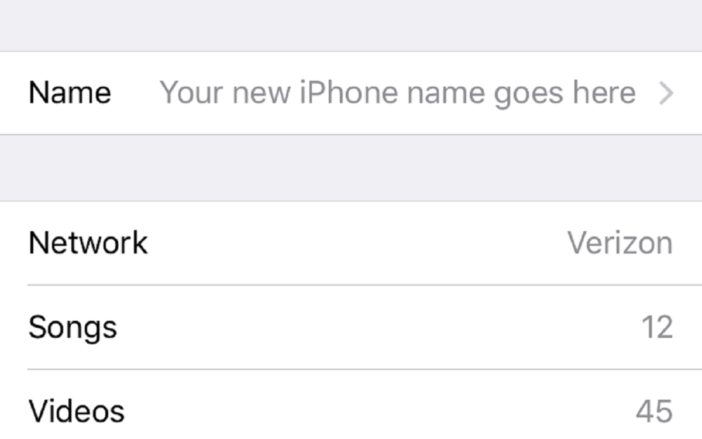 Change your iPhone's name