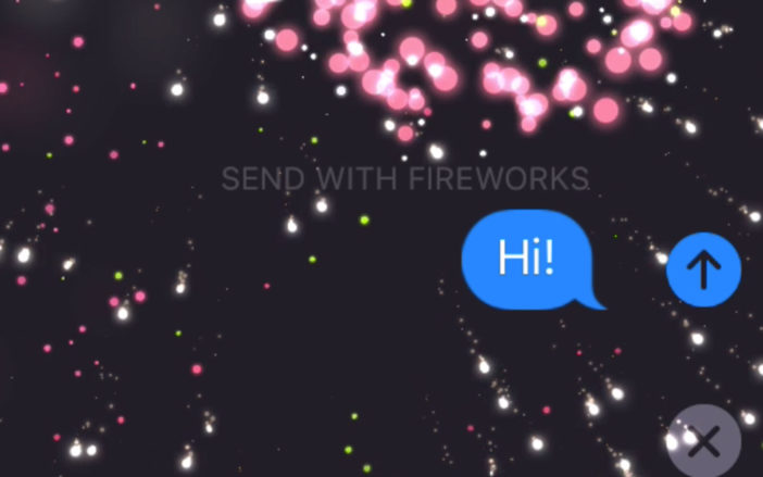 Why Are There Fireworks In The Messages App On My iPhone?