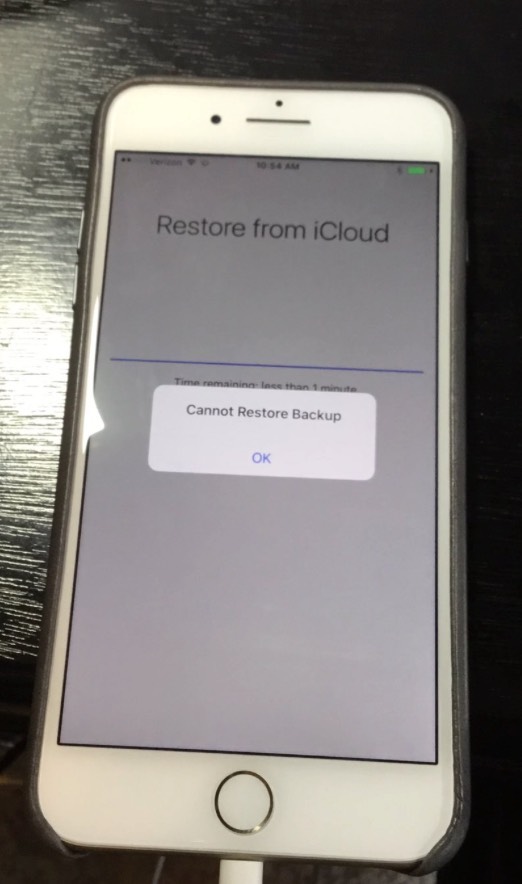 iPhone Cannot Restore Backup From iCloud