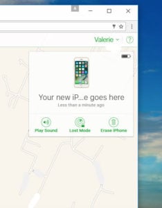 Find My iPhone on computer