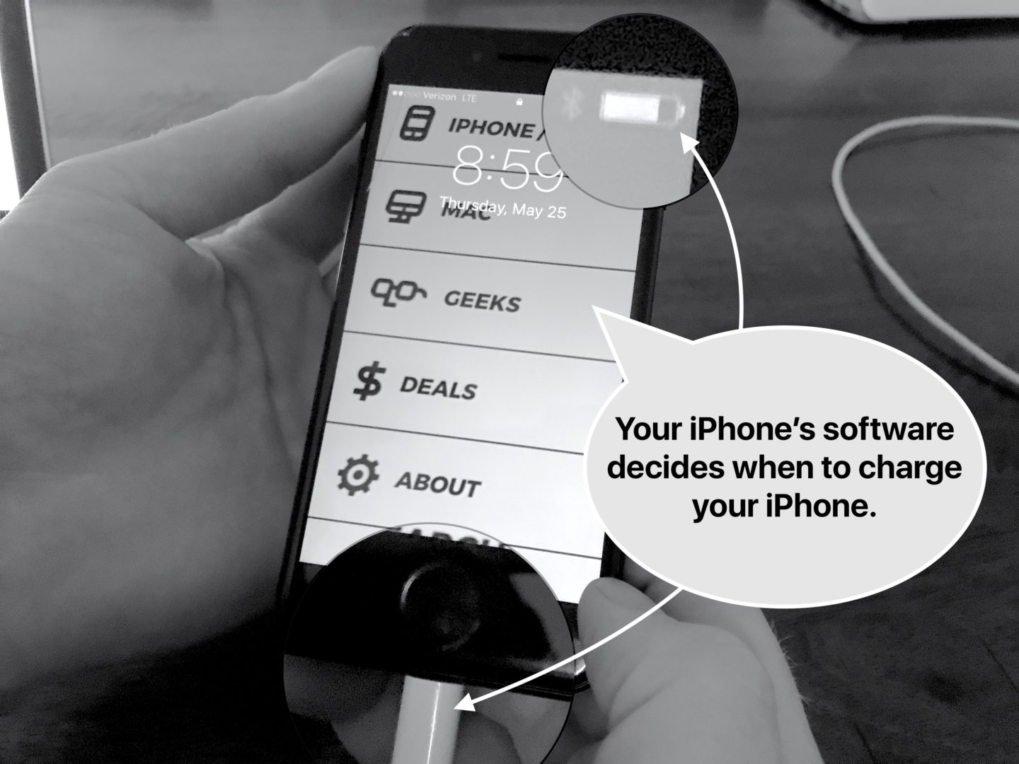 iPhone software decides when to charge your iPhone