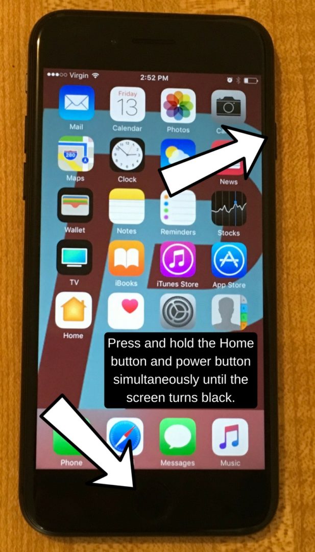 how to turn on old iphone 7