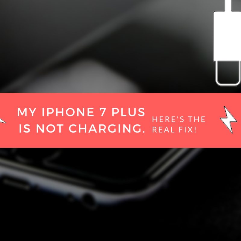 or turning charging 7 to fix not how iphone on Here's The Is 7 My Not Plus Charging. iPhone Fix! Real