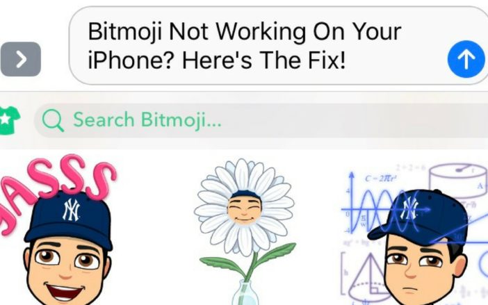Bitmoji Not Working On Your iPhone? Here’s The Fix! Bitmoji Not Working On Your iPhone? Here's The Fix!