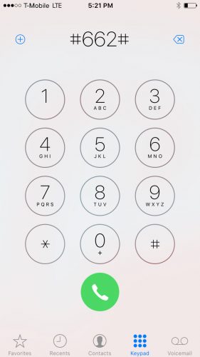 dial #662# to block calls from scam likely