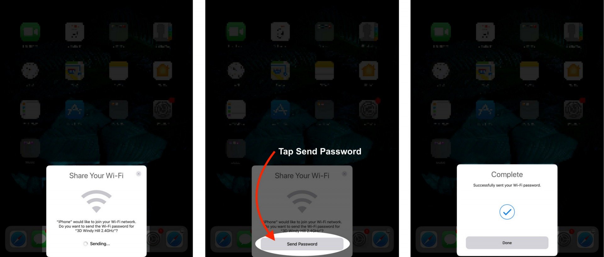 ¿Cómo comparto contraseñas de WiFi en un iPhone o iPad?