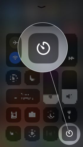 use timer from control center