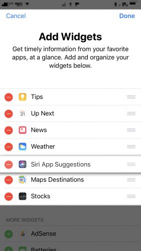 how to reorder widgets on iphone