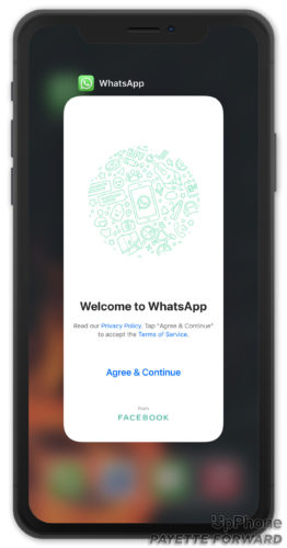 close whatsapp on iphone