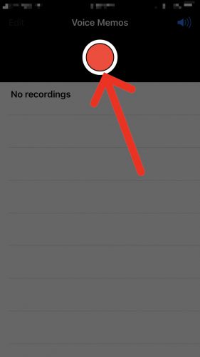 start new voice memo iphone