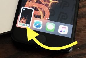 iphone ios 11 screenshot thumbnail