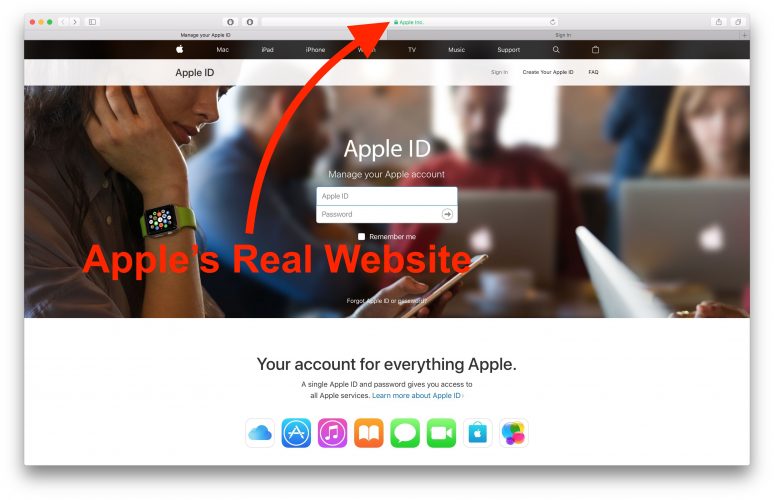 real apple website