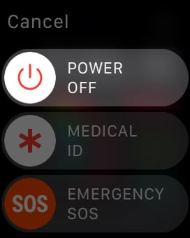 how to turn off apple watch