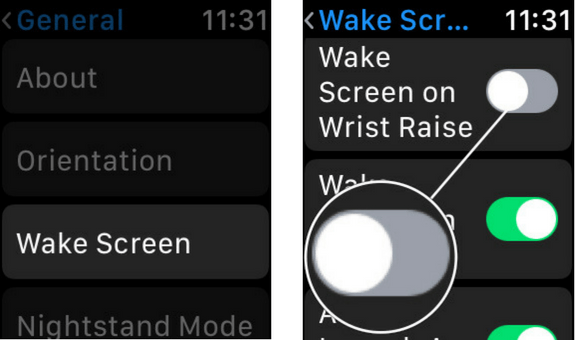 Cómo desactivar la funcion de activar la pantalla al levantar la muñeca en Apple Watch