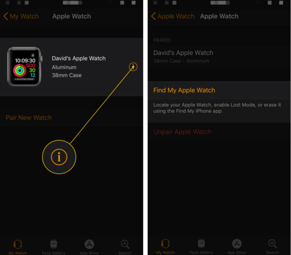 como usar buscar mi apple watch