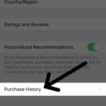 view app store purchase history