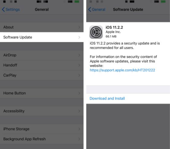 update to ios 11.2.2