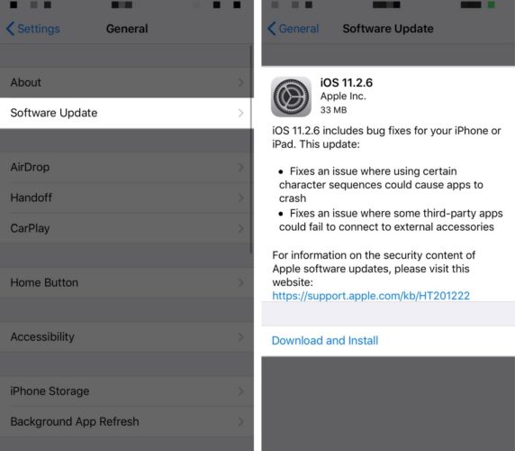 actualizar a ios 11.2.6