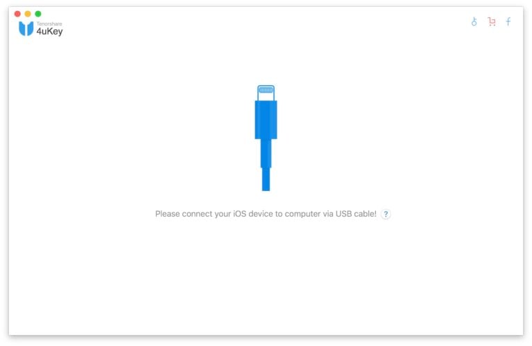 Please connect your iOS device to computer