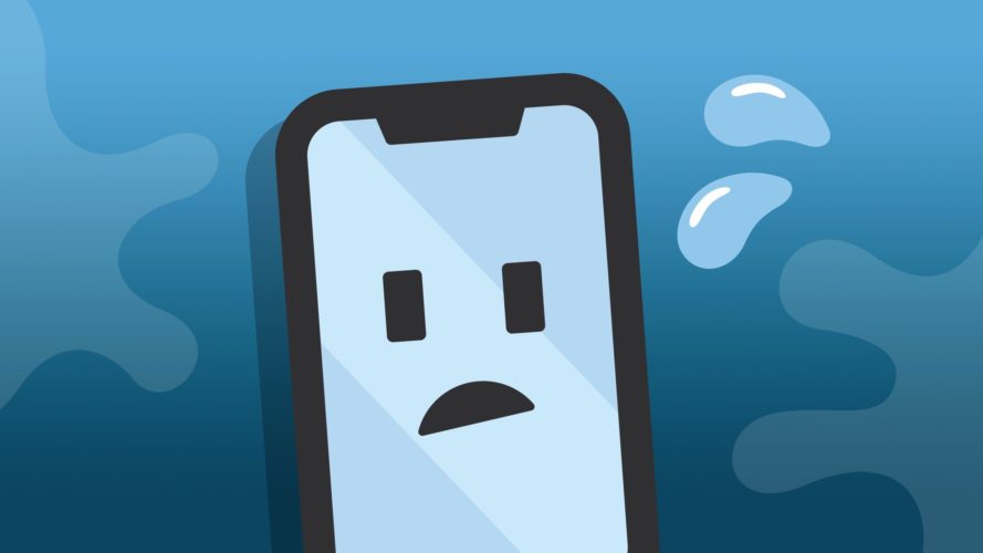 اي فون دفقة المياه-إصلاح الايفون iPhone نتيجة سقوطة في الماء