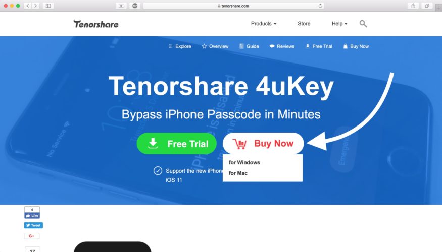 how to buy tenorshare 4ukey