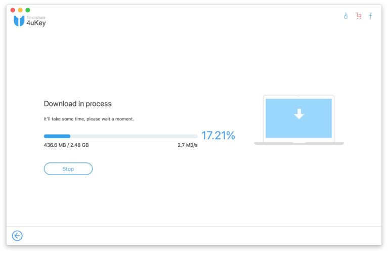 ios firmware package download in process