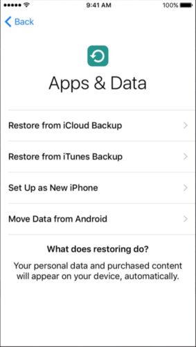 restore from itunes or icloud backup