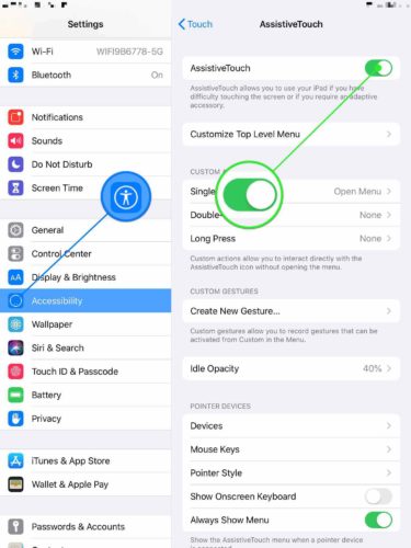 turn on ipad assistivetouch