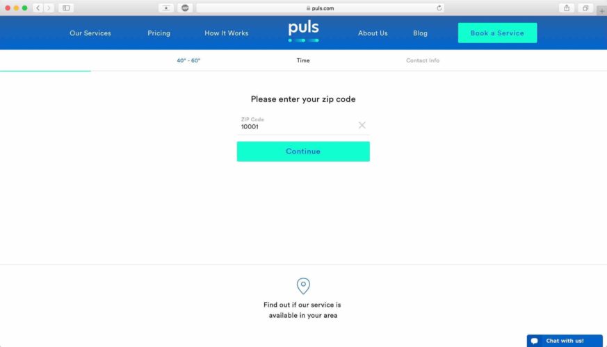 enter your zip code for puls tv mounting