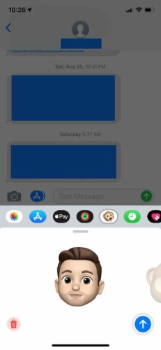 send memoji on iphone