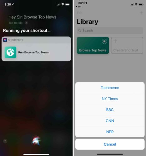 use siri to run iphone shortcut