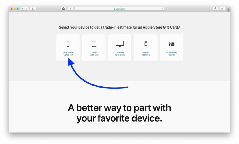 apple giveback main page