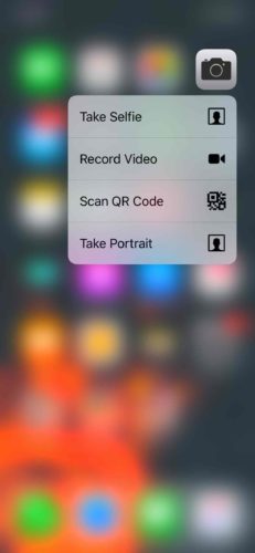 camera 3d touch