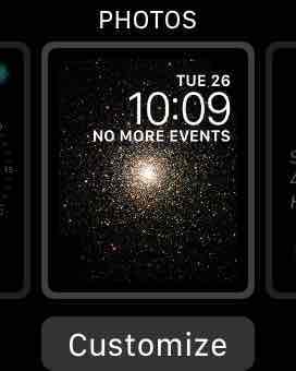 apple watch photos face